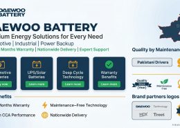 Looking for a reliable car, UPS, or solar battery in Pakistan?